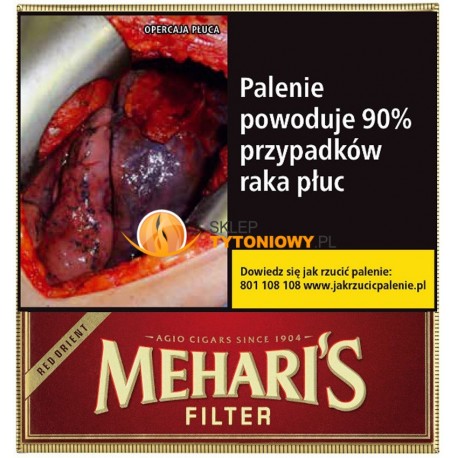 Cygaretki MEHARIS RED ORIENT FILTER (10) Cygaretki MEHARIS RED ORIENT FILTER (10)