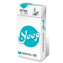 Filtry POP A TIPS YUUP EXTRA SLIM acetat białe (120)