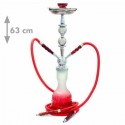 Fajka SHISHA OASIS SAMIRA czerwona (4611) - 63 cm