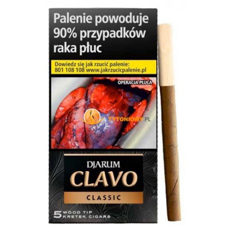 Cygaretki DJARUM CLAVO CLASSIC WOOD TIP (5)