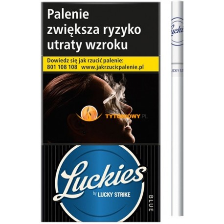 LUCKIES BLUE SUPERSLIMS
