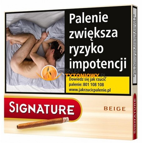Cygaretki  SIGNATURE BEIGE (10)