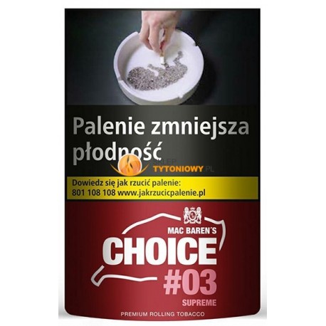 Tytoń MAC BAREN CHOICE 03 SUPREME 30g 