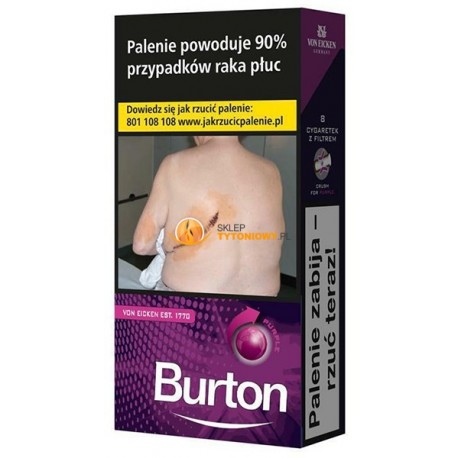 Cygaretki BURTON CRUSH KS 8 PURPLE